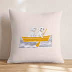 Paddle Maltese Throw Pillow - Hillcroft Home