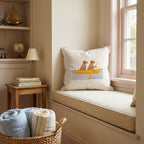 Paddle Vizslas Throw Pillow - Hillcroft Home