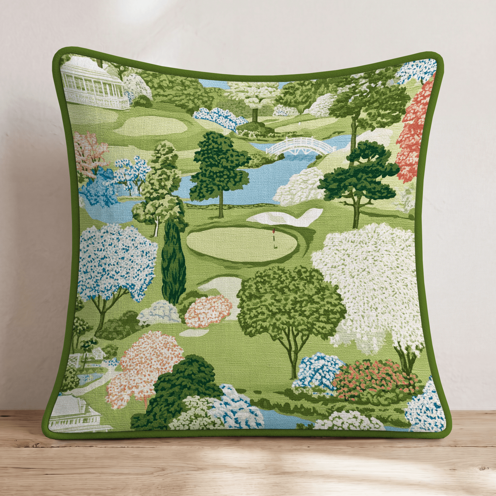 Pagoda Fairway Throw Pillow - Hillcroft Home