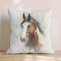 Paint Horse Portrait Throw Pillow - Hillcroft Home
