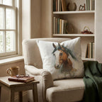 Paint Horse Portrait Throw Pillow - Hillcroft Home