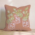 Painted Bloody Mary_ Throw Pillow - Hillcroft Home