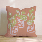 Painted Bloody Mary_ Throw Pillow - Hillcroft Home