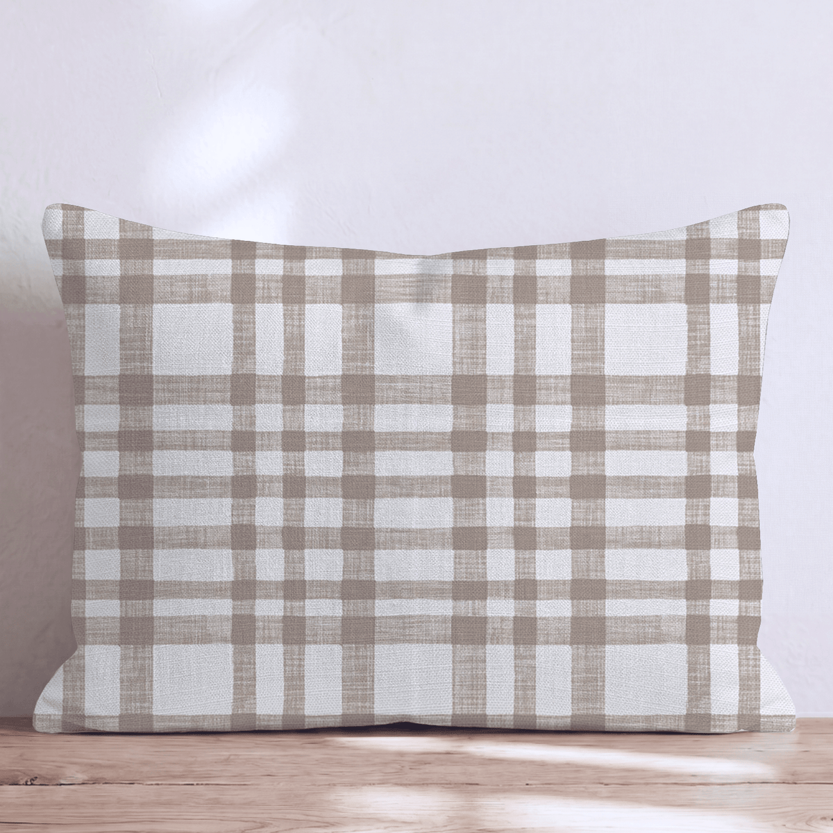 Painted Check Throw Pillow throw pillow - Hillcroft Home