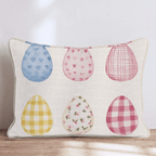 Painted Easter Eggs Throw Pillow - Hillcroft Home