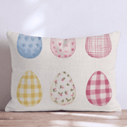 Painted Easter Eggs Throw Pillow - Hillcroft Home