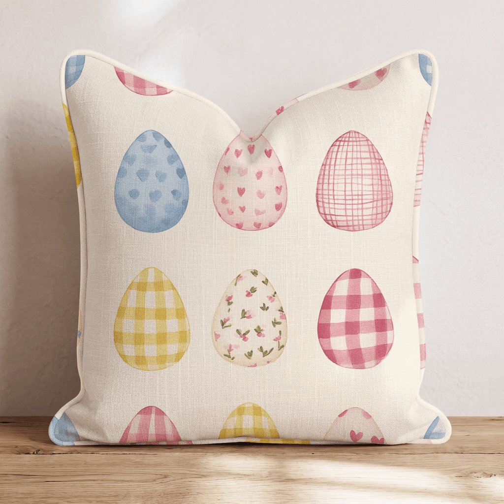 Painted Easter Eggs Throw Pillow - Hillcroft Home