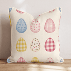 Painted Easter Eggs Throw Pillow - Hillcroft Home