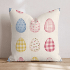 Painted Easter Eggs Throw Pillow - Hillcroft Home
