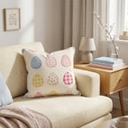 Painted Easter Eggs Throw Pillow - Hillcroft Home