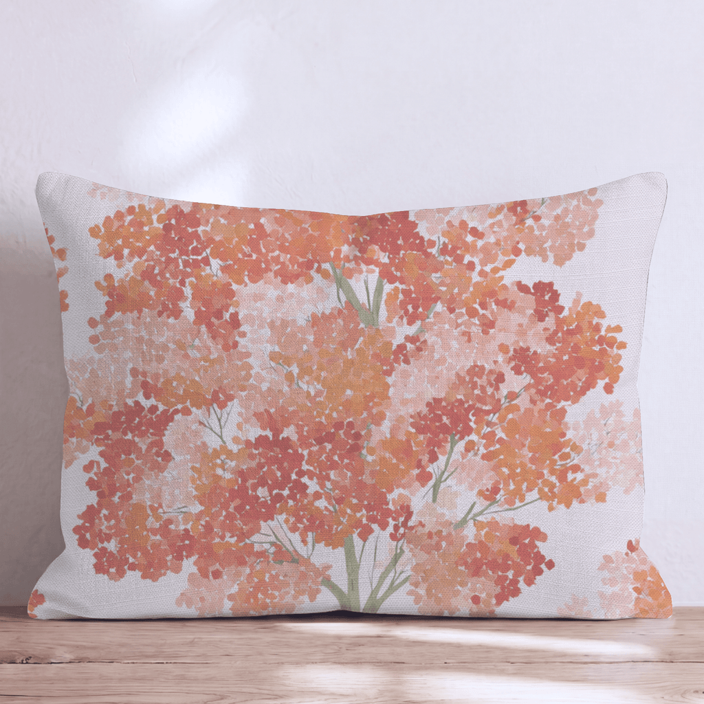 Painted Leaf Tree Throw Pillow - Hillcroft Home