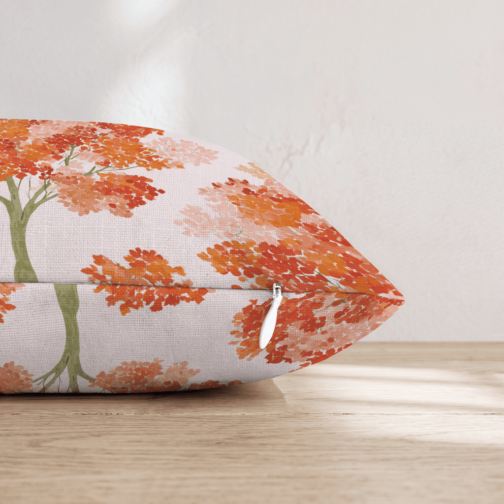 Painted Leaf Tree Throw Pillow - Hillcroft Home