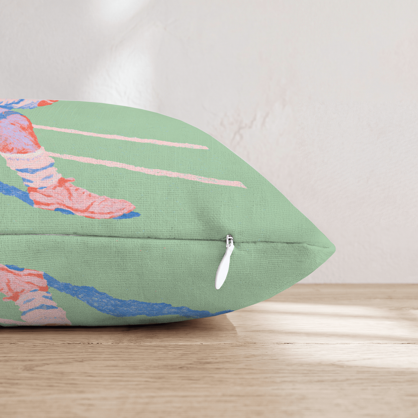 Painted Tennis Volley Throw Pillow - Hillcroft Home