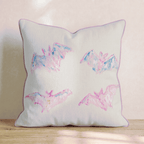 Painterly Bats Throw Pillow - Hillcroft Home