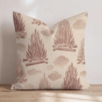 Painterly Bonfire Blaze Throw Pillow - Hillcroft Home