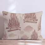 Painterly Bonfire Blaze Throw Pillow - Hillcroft Home
