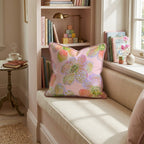 Painterly Florals Throw Pillow - Hillcroft Home