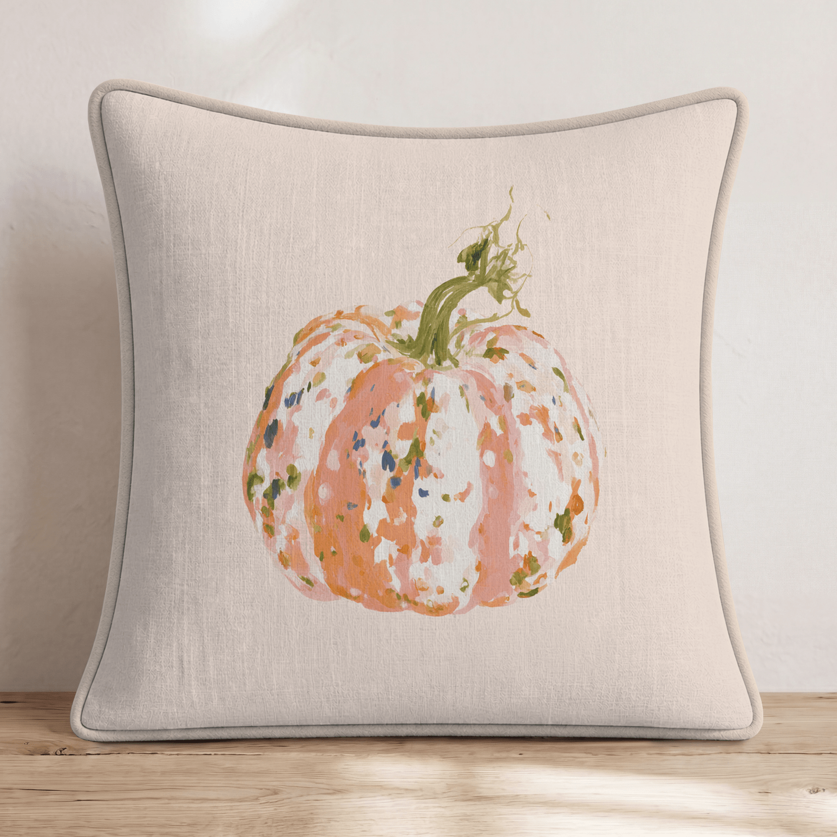 Painterly Gourd Throw Pillow - Hillcroft Home