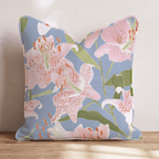 Painterly Lillies Throw Pillow - Hillcroft Home