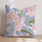 Painterly Lillies Throw Pillow - Hillcroft Home