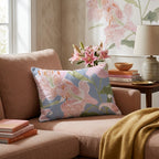 Painterly Lillies Throw Pillow - Hillcroft Home