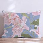 Painterly Lillies Throw Pillow - Hillcroft Home