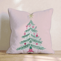 Pale Blush Tree Ornaments Throw Pillow - Hillcroft Home