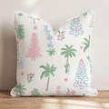 Palm and Pine Preppy Throw Pillow - Hillcroft Home