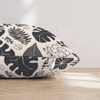 Palm Frond Collage Throw Pillow - Hillcroft Home