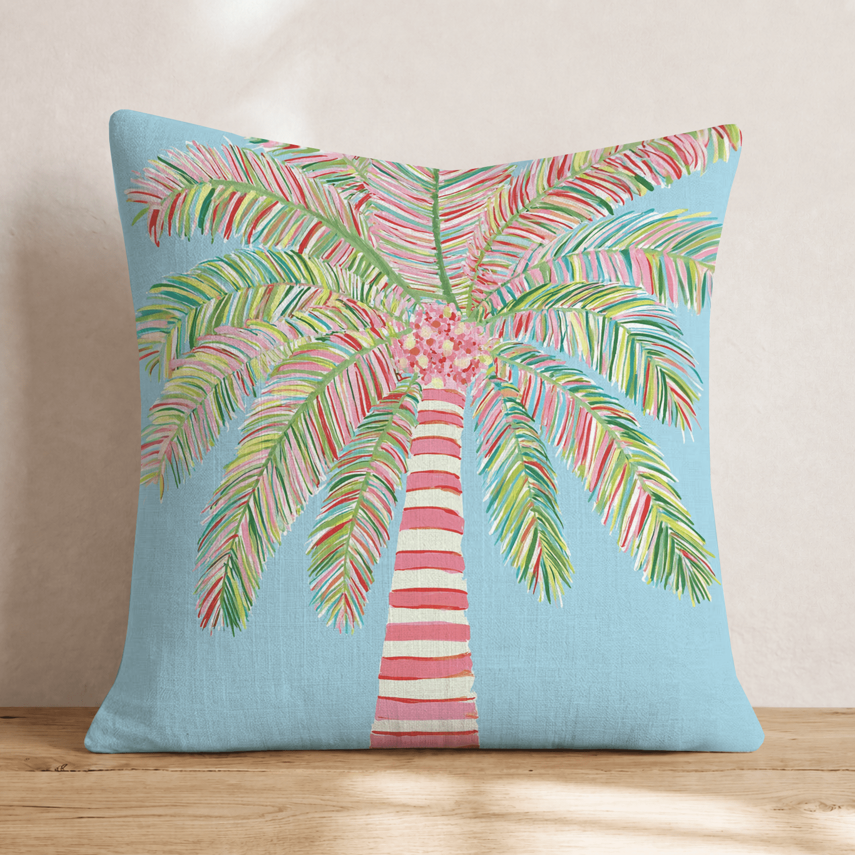 Palm Paradise Throw Pillow - Hillcroft Home