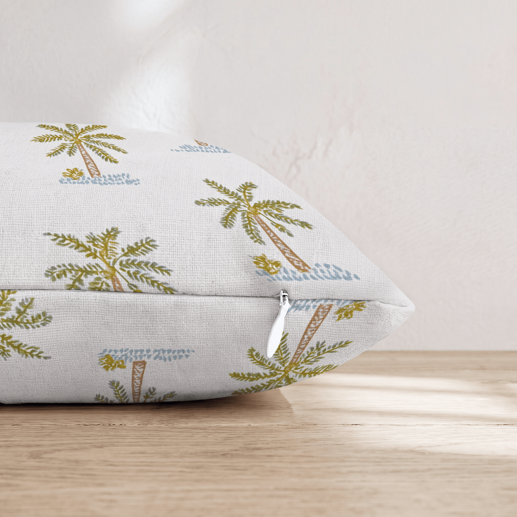 Palm Pattern Throw Pillow - Hillcroft Home