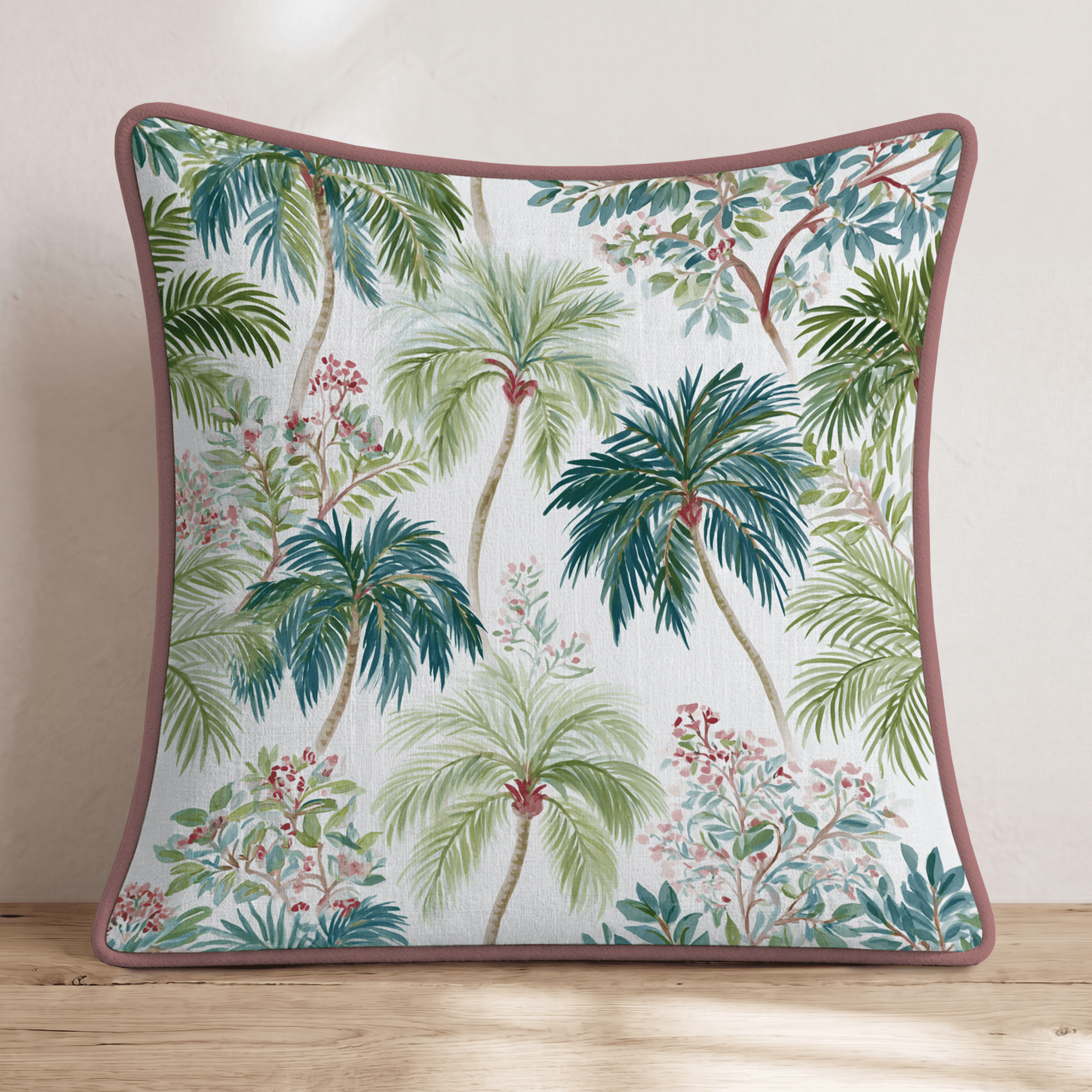 Palm Sway Throw Pillow - Hillcroft Home
