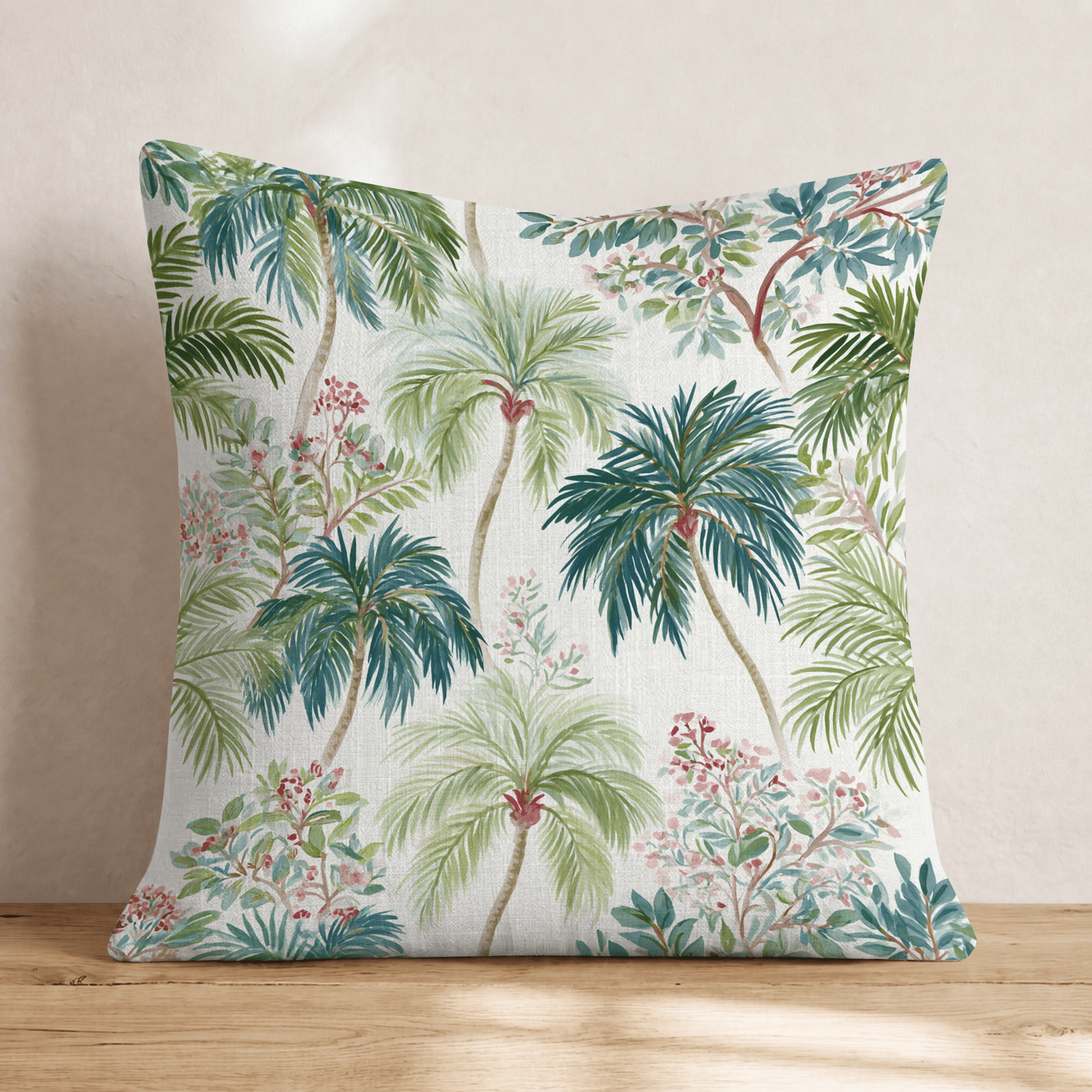 Palm Sway Throw Pillow - Hillcroft Home