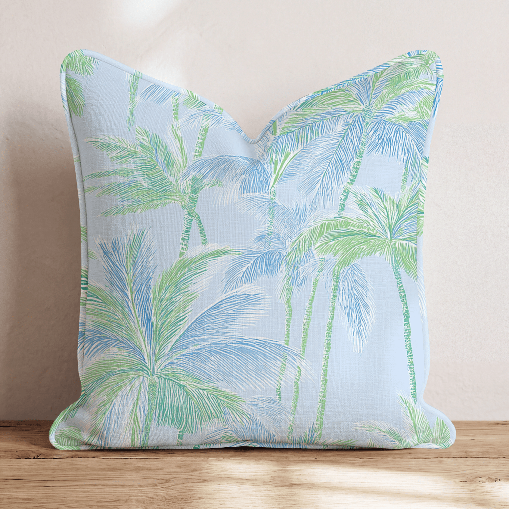 Palm Tree Canopy Throw Pillow - Hillcroft Home