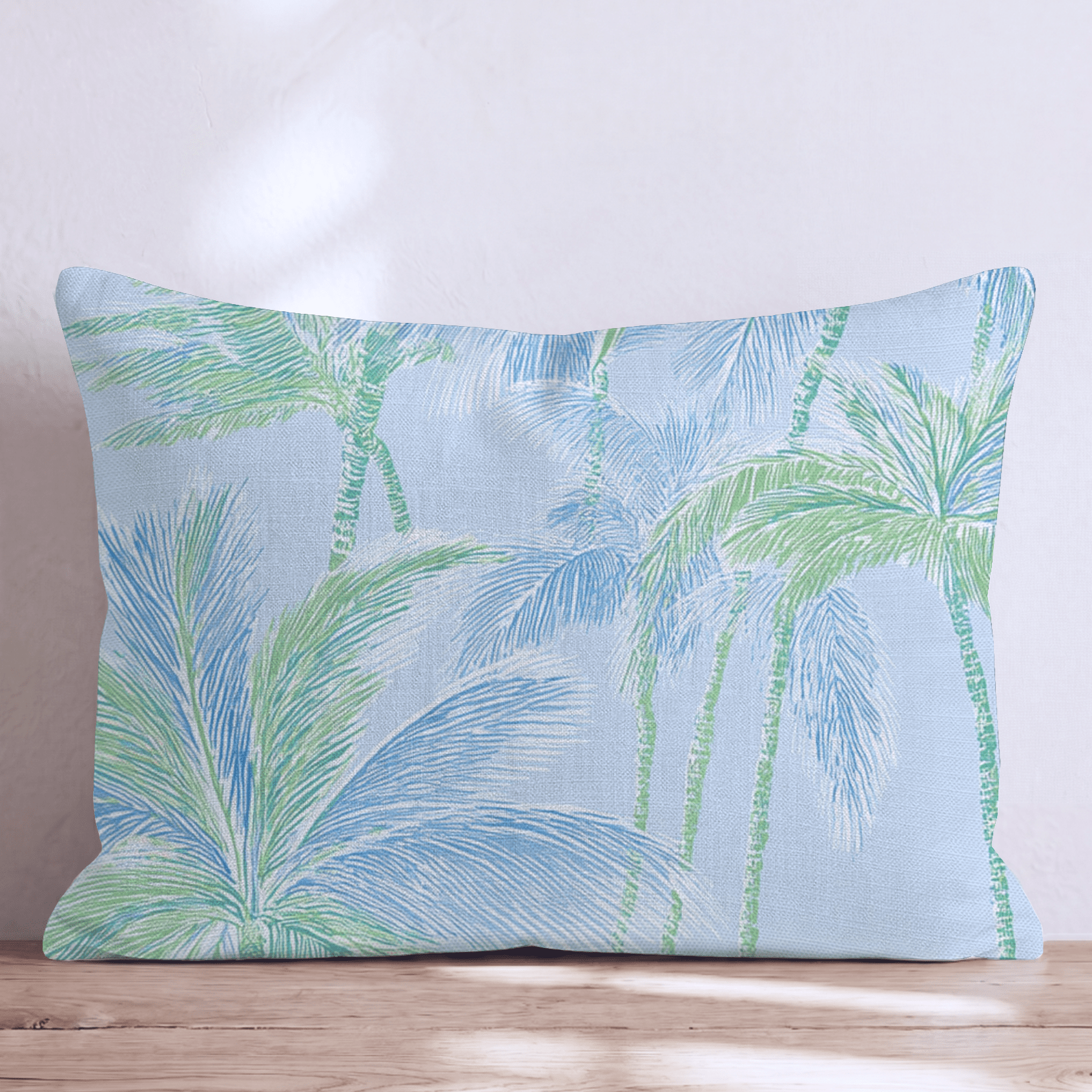 Palm Tree Canopy Throw Pillow - Hillcroft Home
