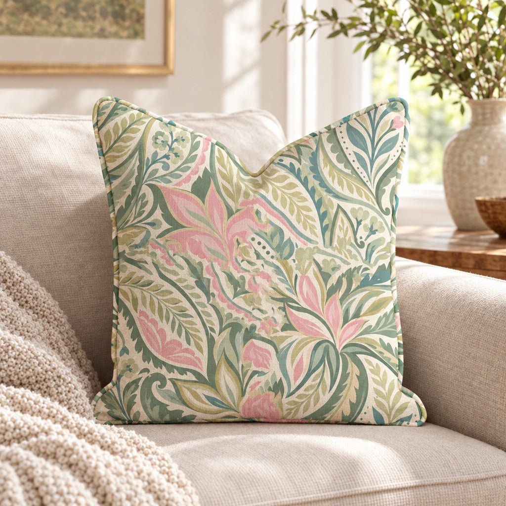 Paloma Paisley Throw Pillow throw pillow - Hillcroft Home