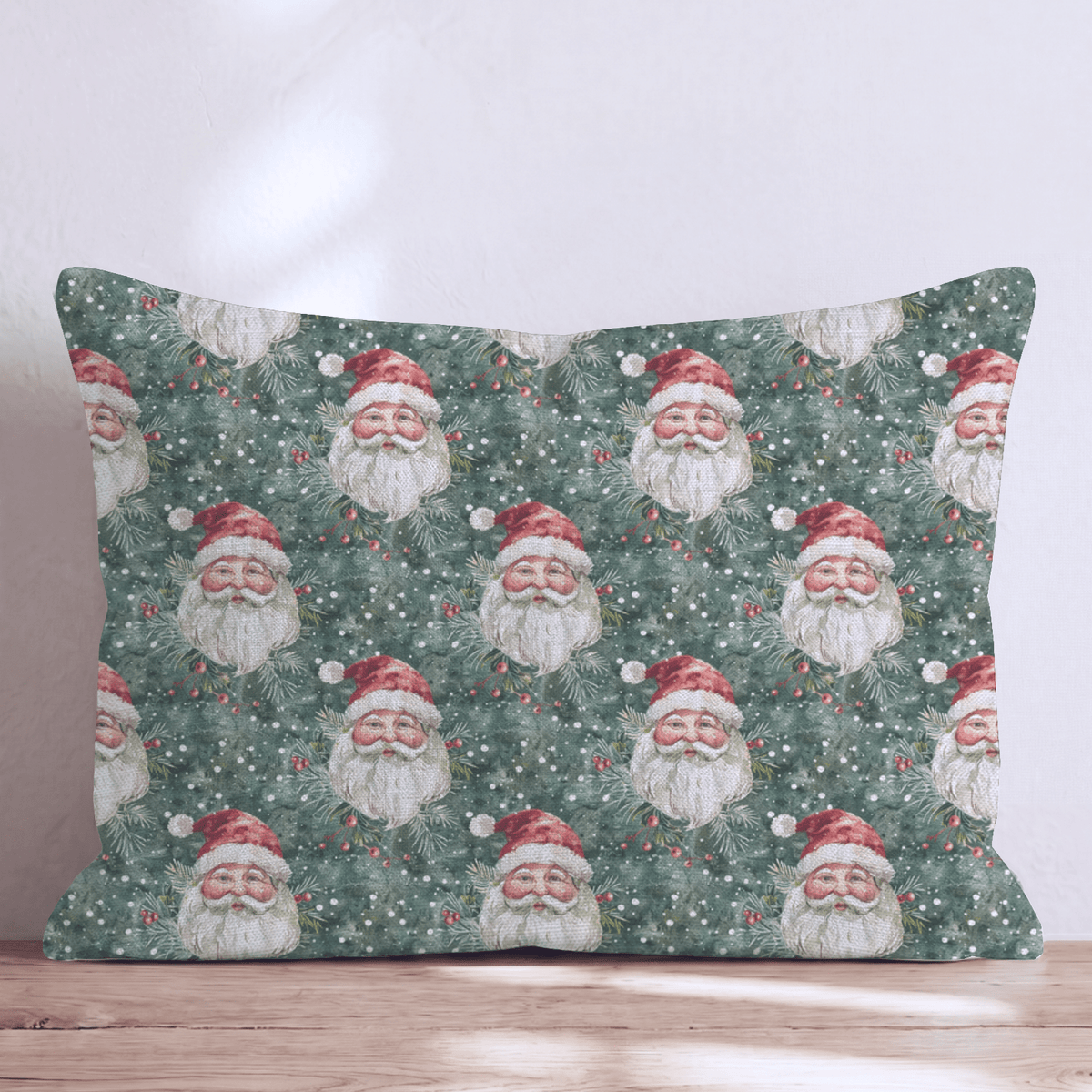Pam's Santa Throw Pillow throw pillow - Hillcroft Home