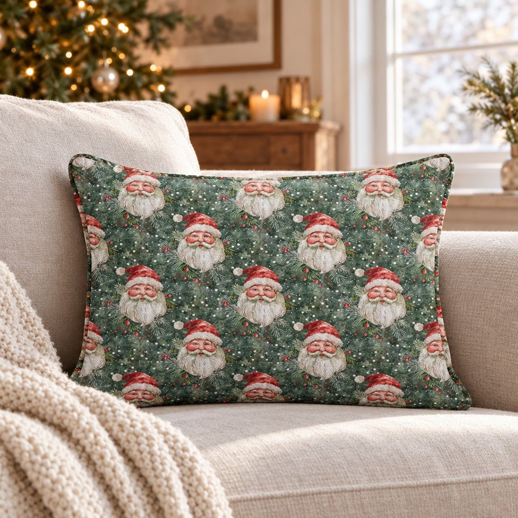 Pam's Santa Throw Pillow throw pillow - Hillcroft Home