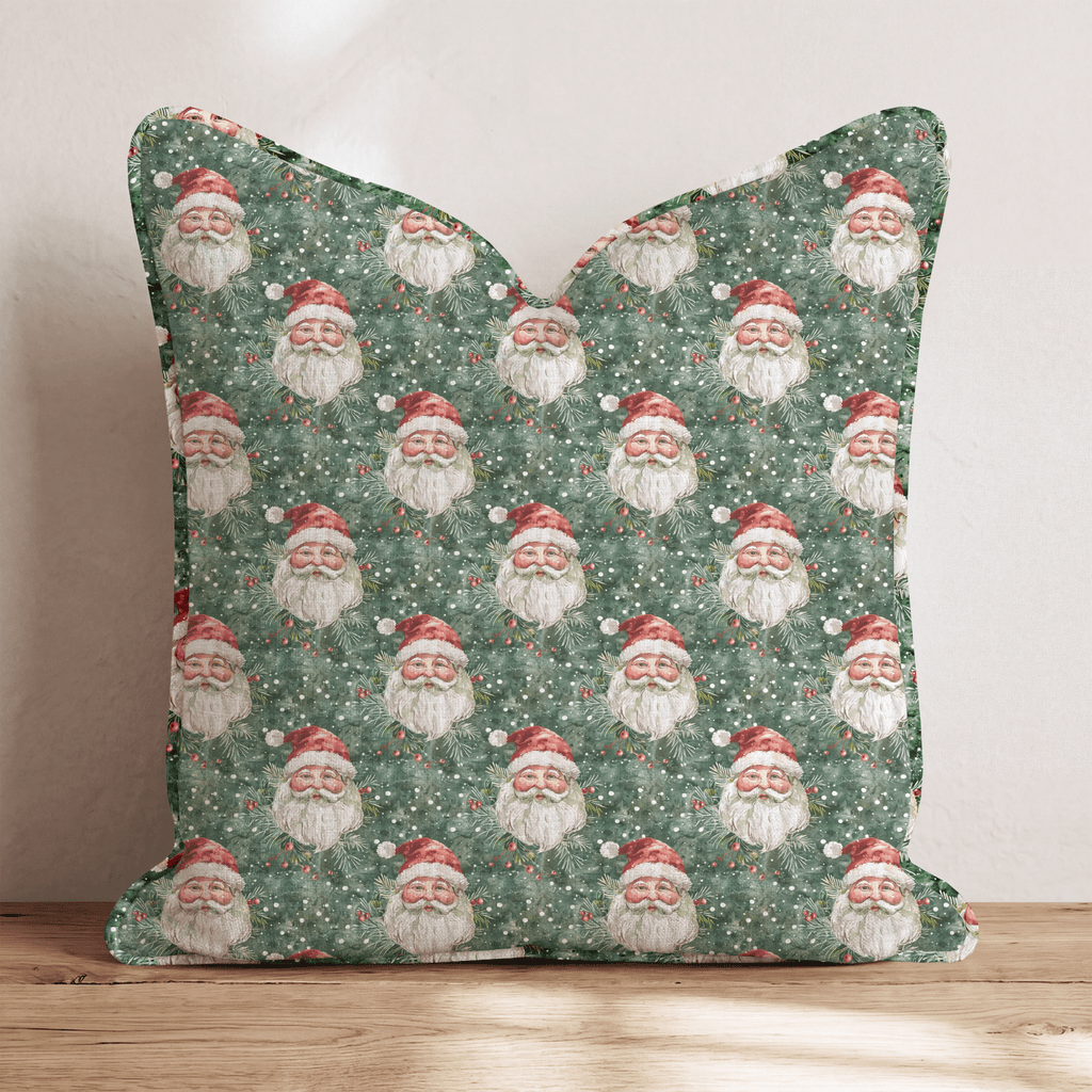 Pam's Santa Throw Pillow throw pillow - Hillcroft Home