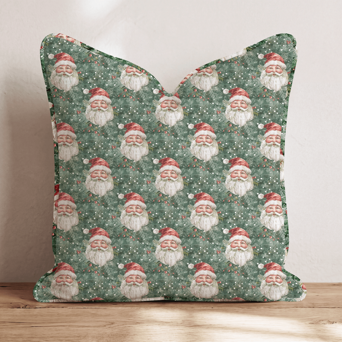 Pam's Santa Throw Pillow throw pillow - Hillcroft Home