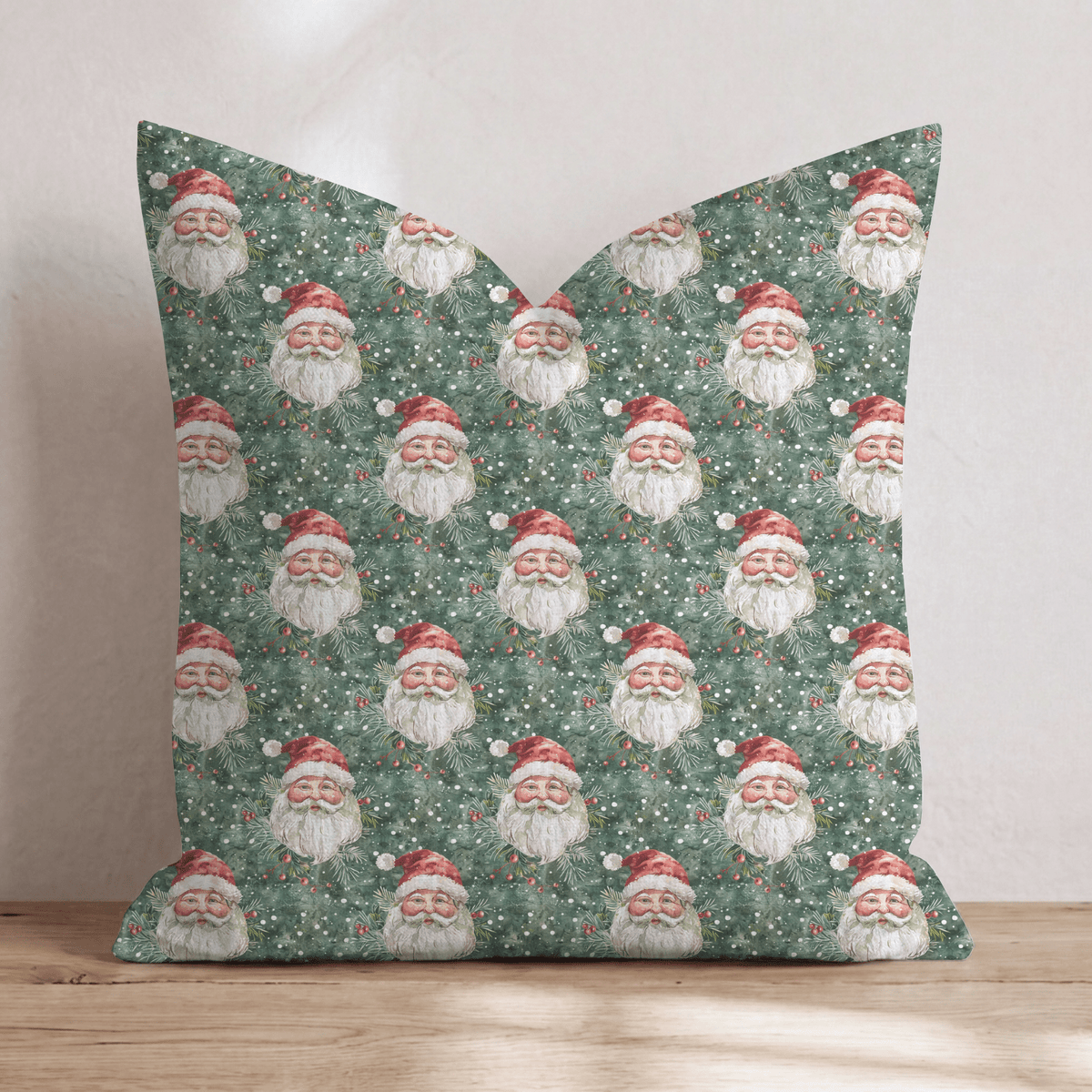Pam's Santa Throw Pillow throw pillow - Hillcroft Home