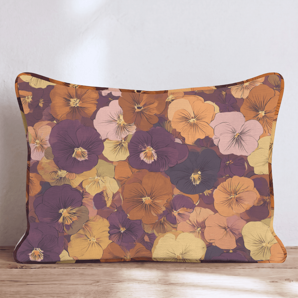 Pansy Patchwork Throw Pillow - Hillcroft Home