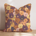 Pansy Patchwork Throw Pillow - Hillcroft Home