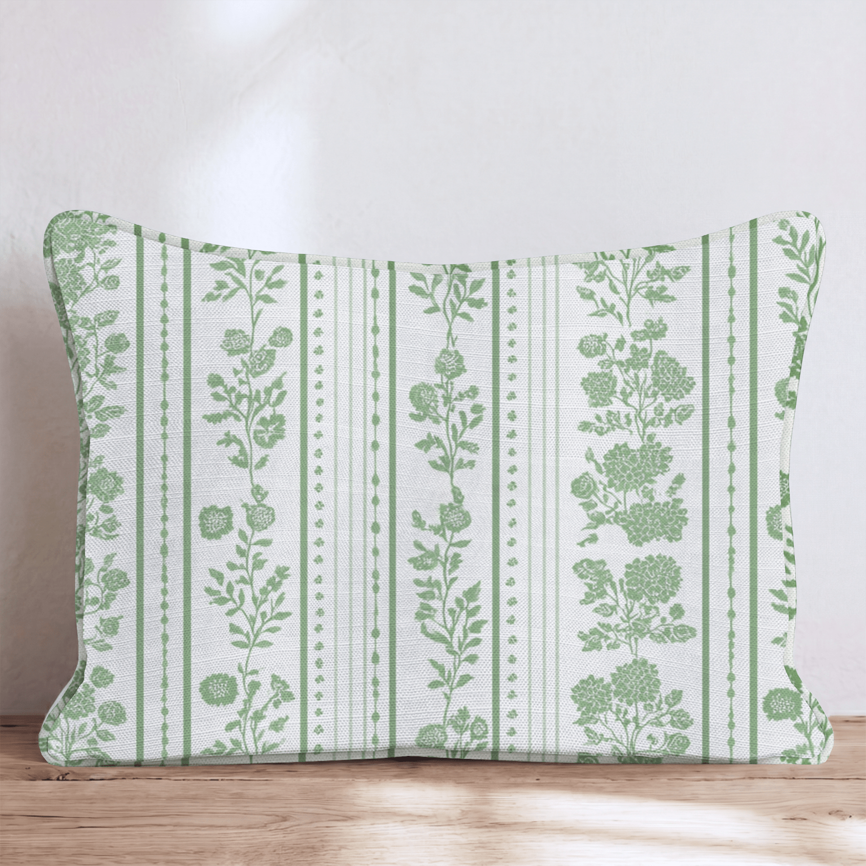 Parallel Lines Linen Throw Pillow - Hillcroft Home