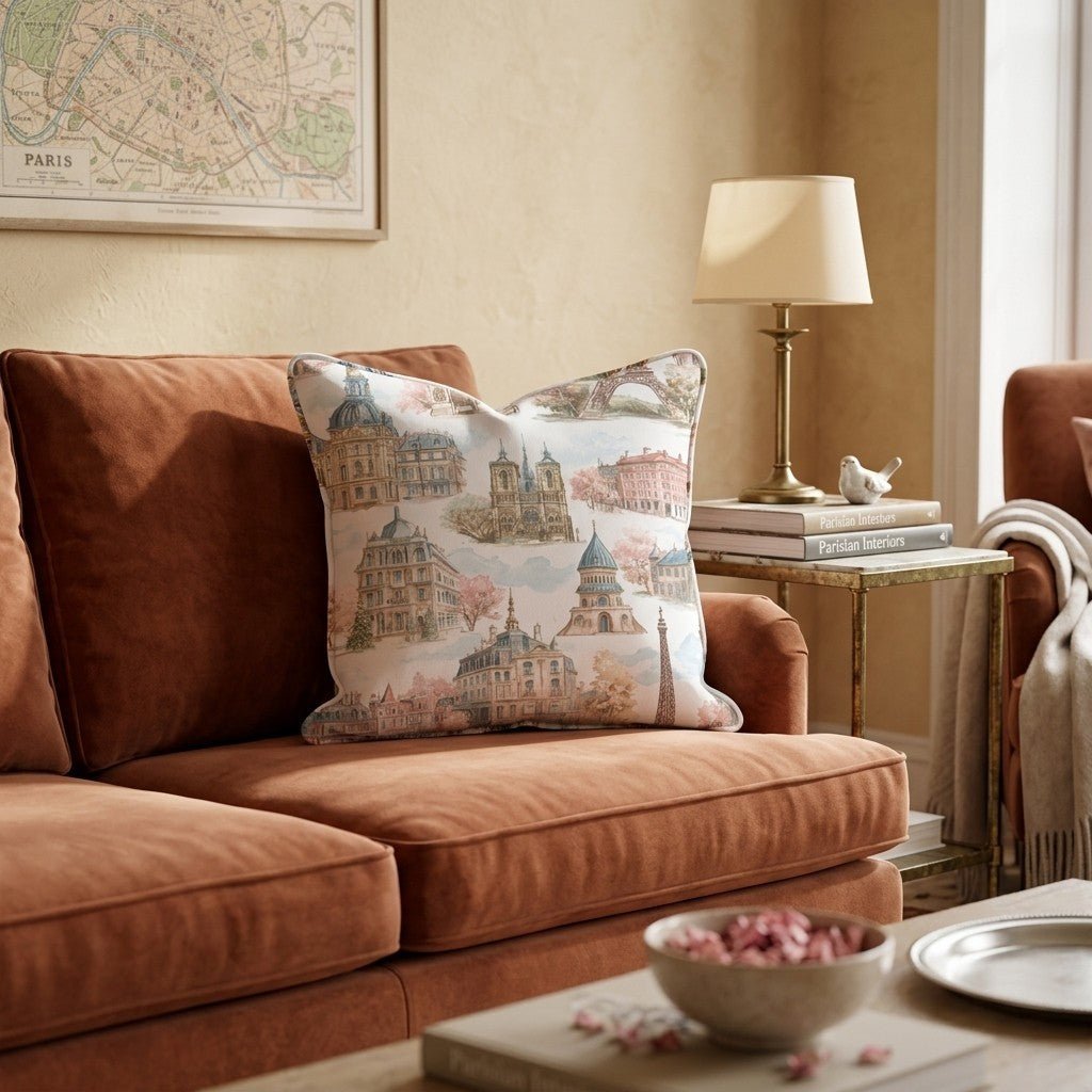 Paris Studio Throw Pillow - Hillcroft Home