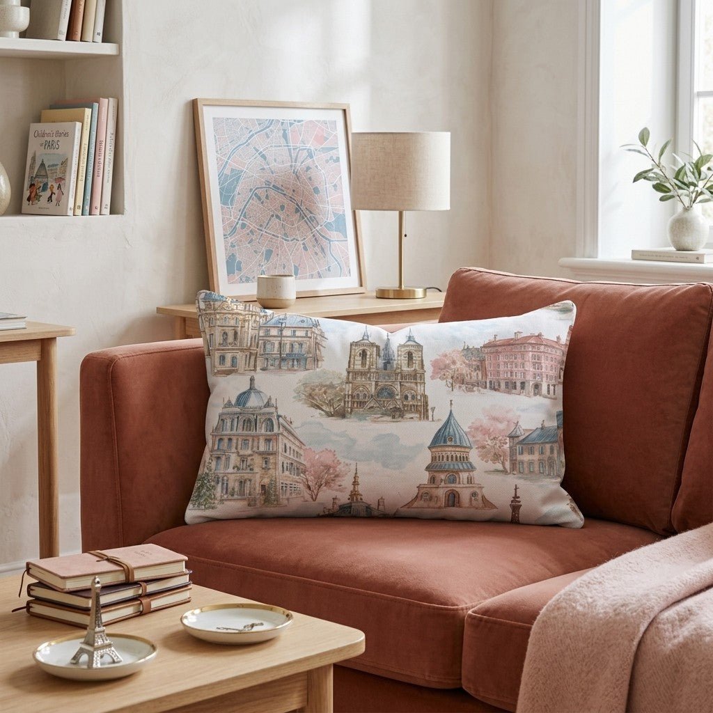 Paris Studio Throw Pillow - Hillcroft Home