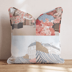 Parisian Fleur Market Throw Pillow - Hillcroft Home