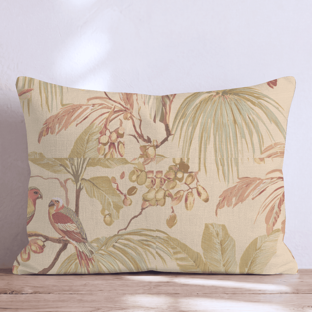 Parrot Palms Throw Pillow - Hillcroft Home