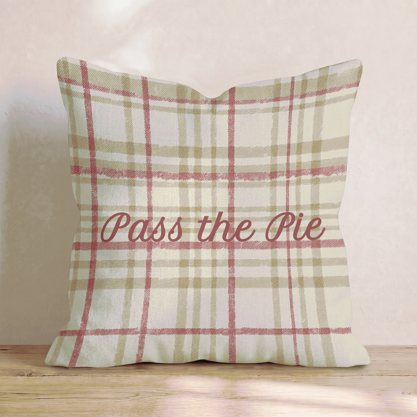 Pass the Pie Throw Pillow - Hillcroft Home