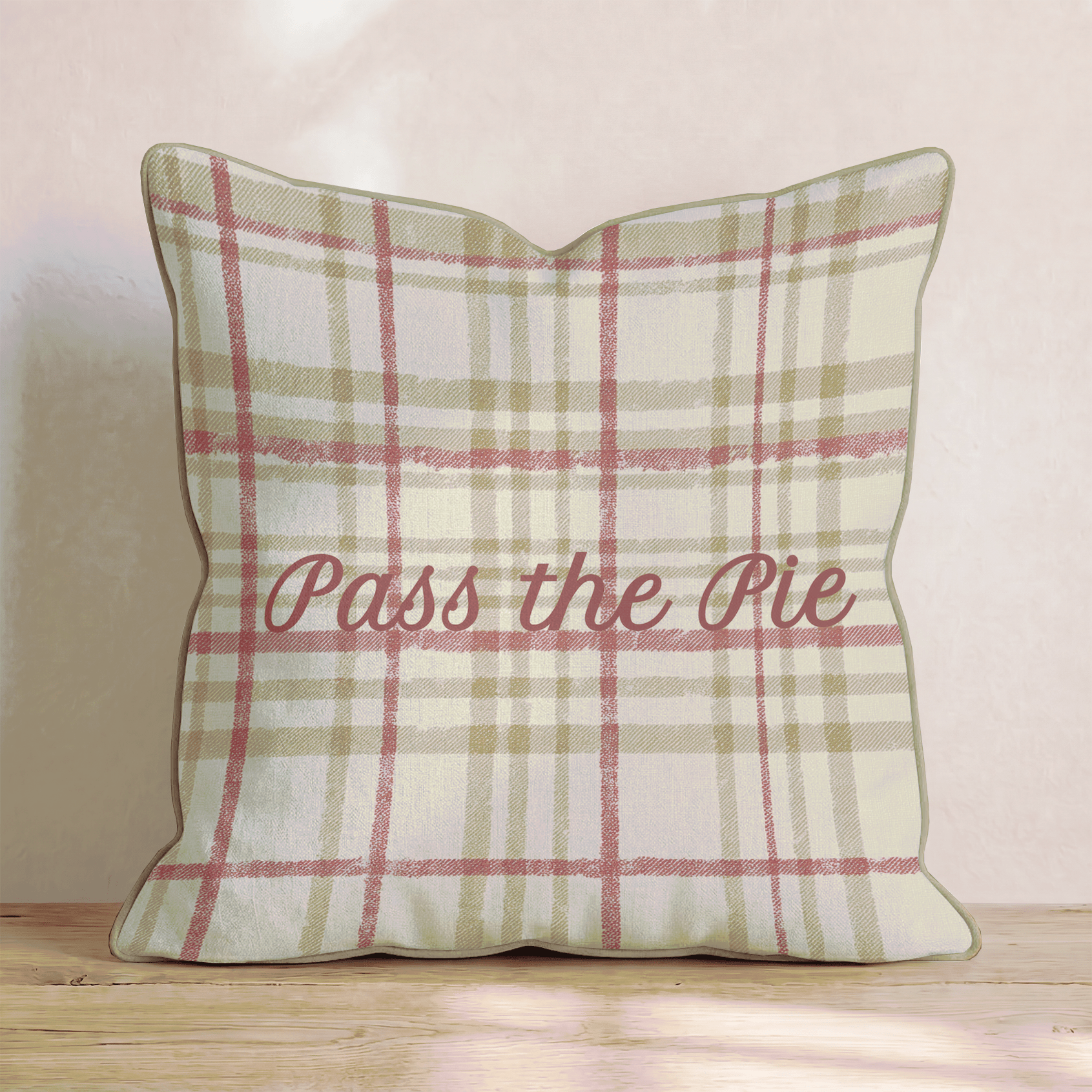Pass the Pie Throw Pillow - Hillcroft Home